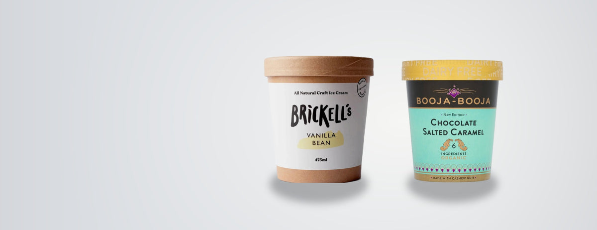 New in: Brickell's and Booja Booja ice cream