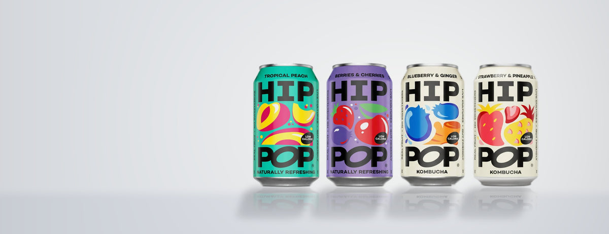 Hip Pop sodas and kombucha