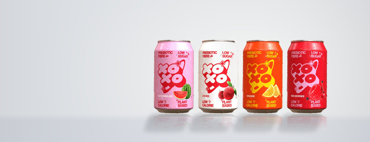 XOXO prebiotic sodas