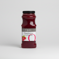 Jar of Opies Raspberry Compote on a white background