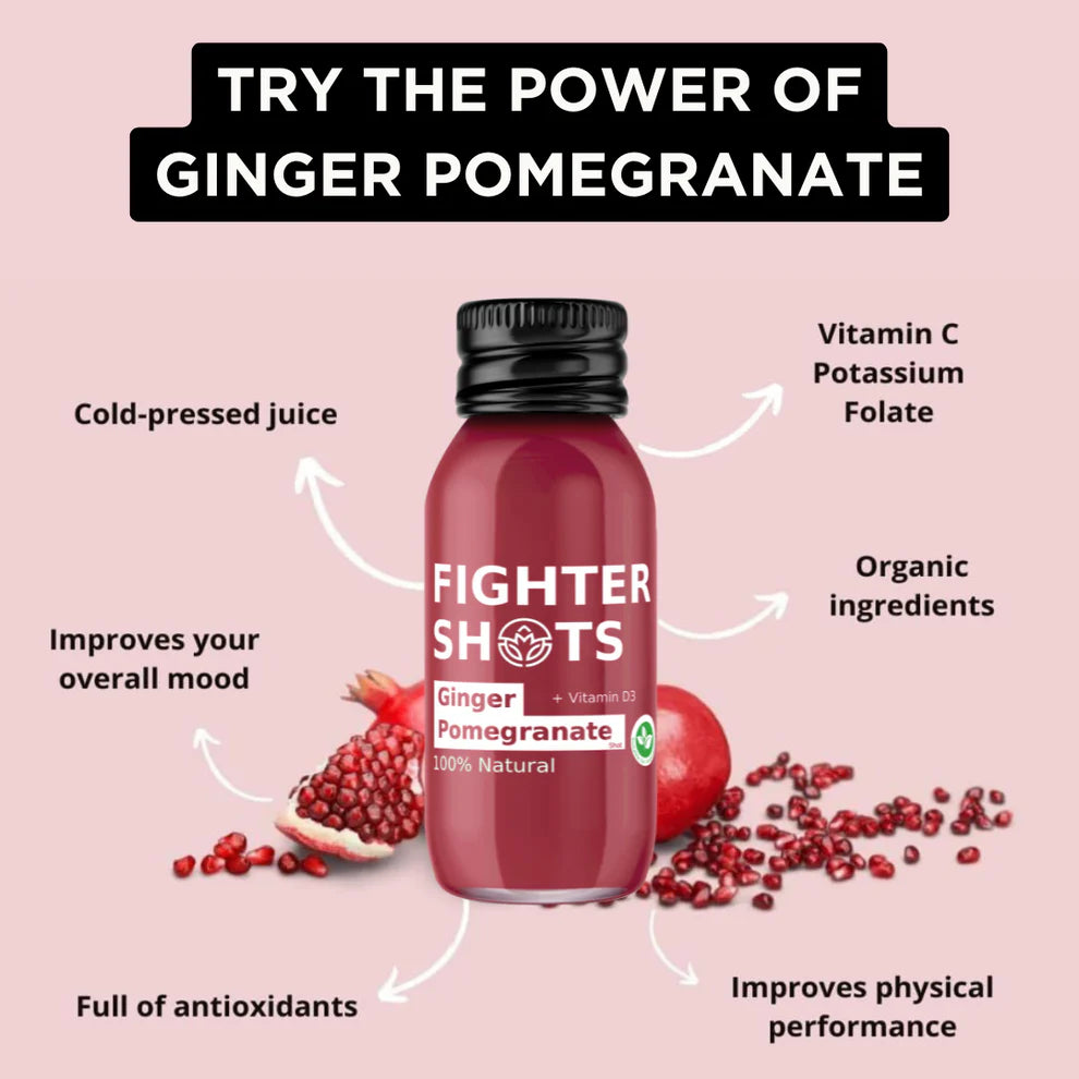 Fighter Shots Ginger + Pomegranate Shot + Vitamin D