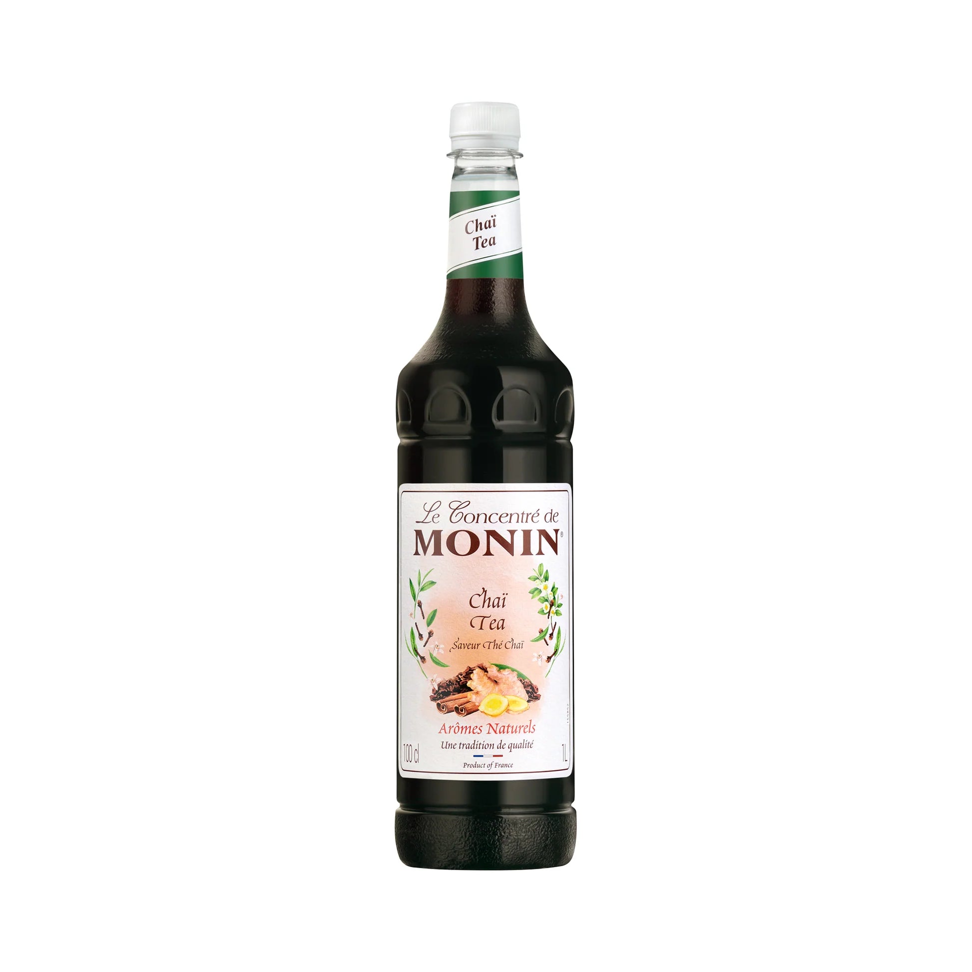 Monin Chai Concentrate Iced Tea – 1 L rich and spiced chai blend, perfect for crafting creamy chai lattes, iced teas, and mocktails; ideal wholesale supply for cafés, juice bars, and restaurants