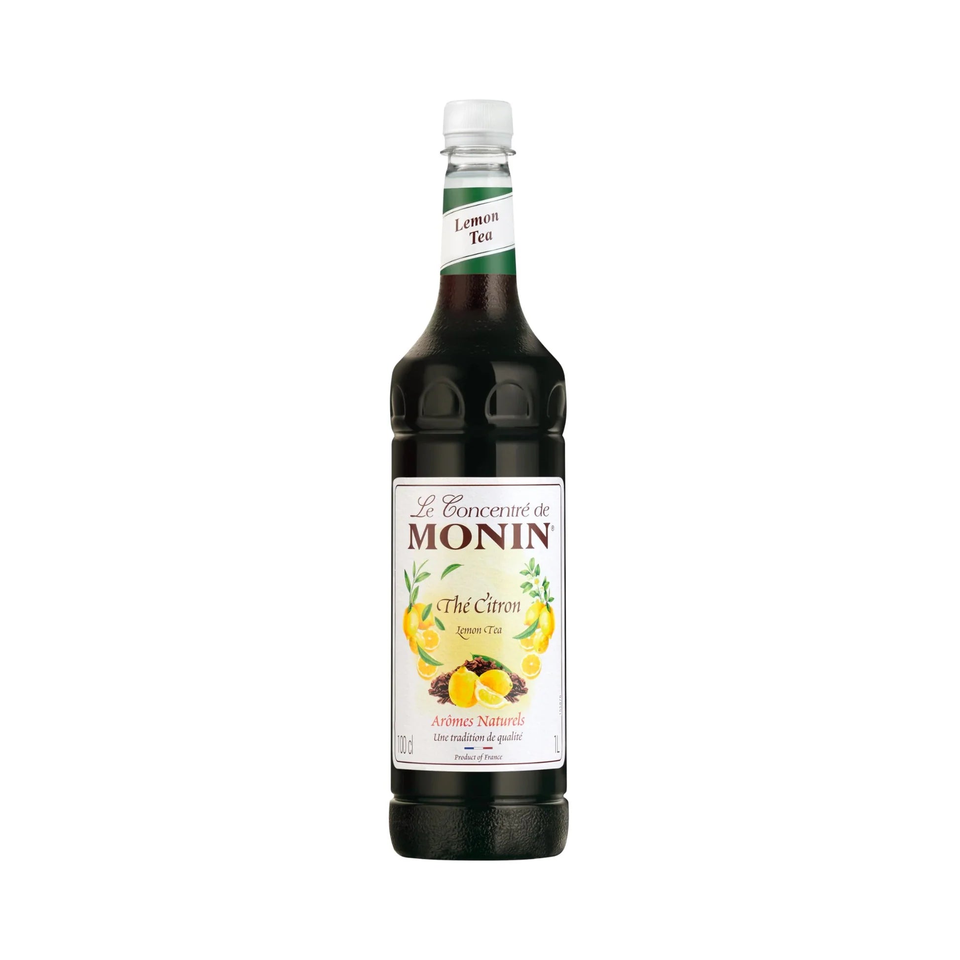 Monin Lemon Concentrate Iced Tea – 1 L zesty lemon-flavoured concentrate, ideal for crafting refreshing iced teas, mocktails, and lemonade beverages; perfect wholesale supply for cafés, juice bars, and restaurants