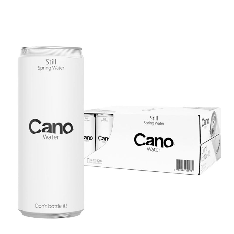 Cano Still Water – 24 × 330 ml bottles of premium spring water, crisp and refreshing; ideal for cafés, restaurants, and hospitality sector wholesale