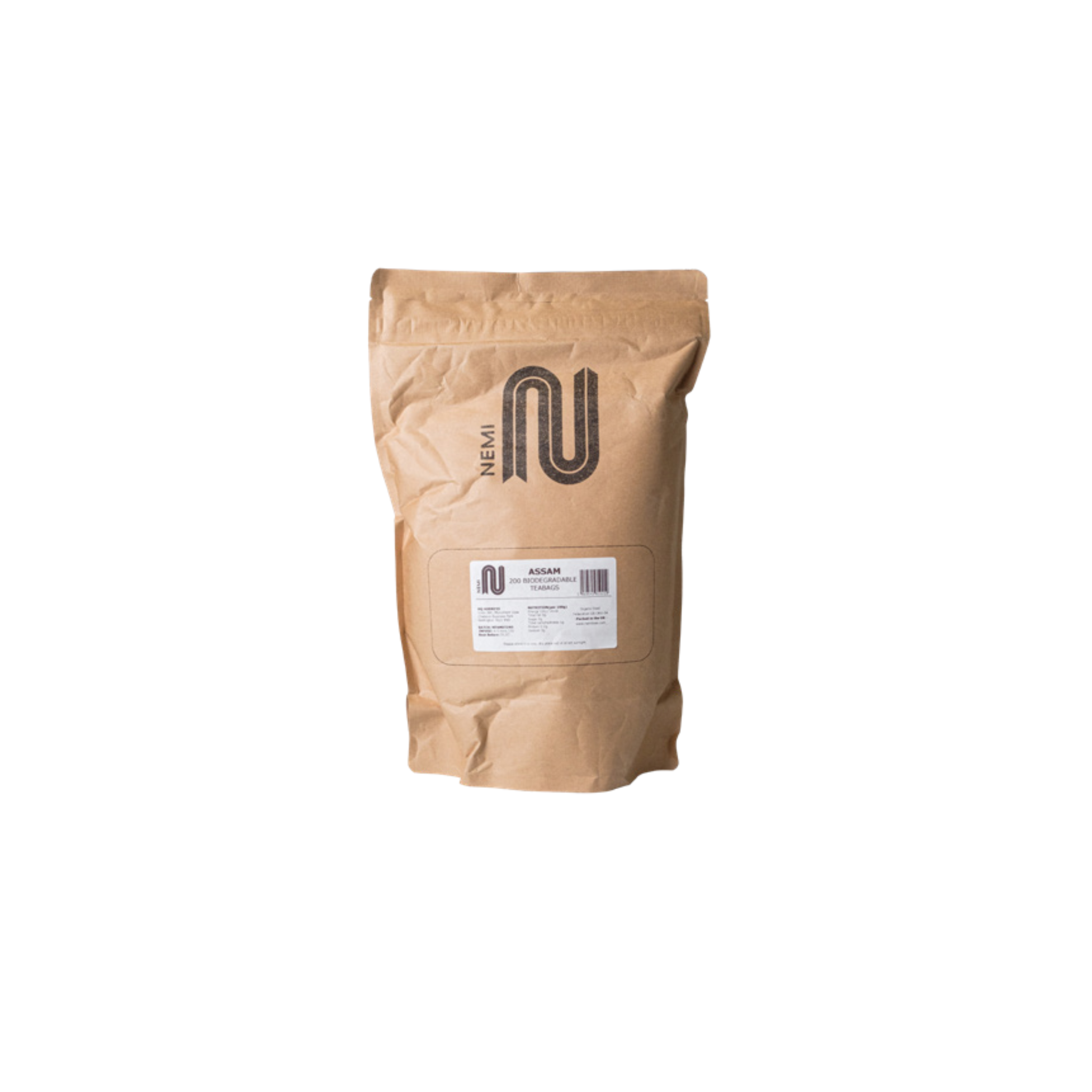 Nemi Assam Teabags – bulk pack of 200 strong and malty black tea bags made with premium Assam leaves; perfect for breakfast service and all-day offerings in cafés, restaurants, hotels, and wholesale menus
