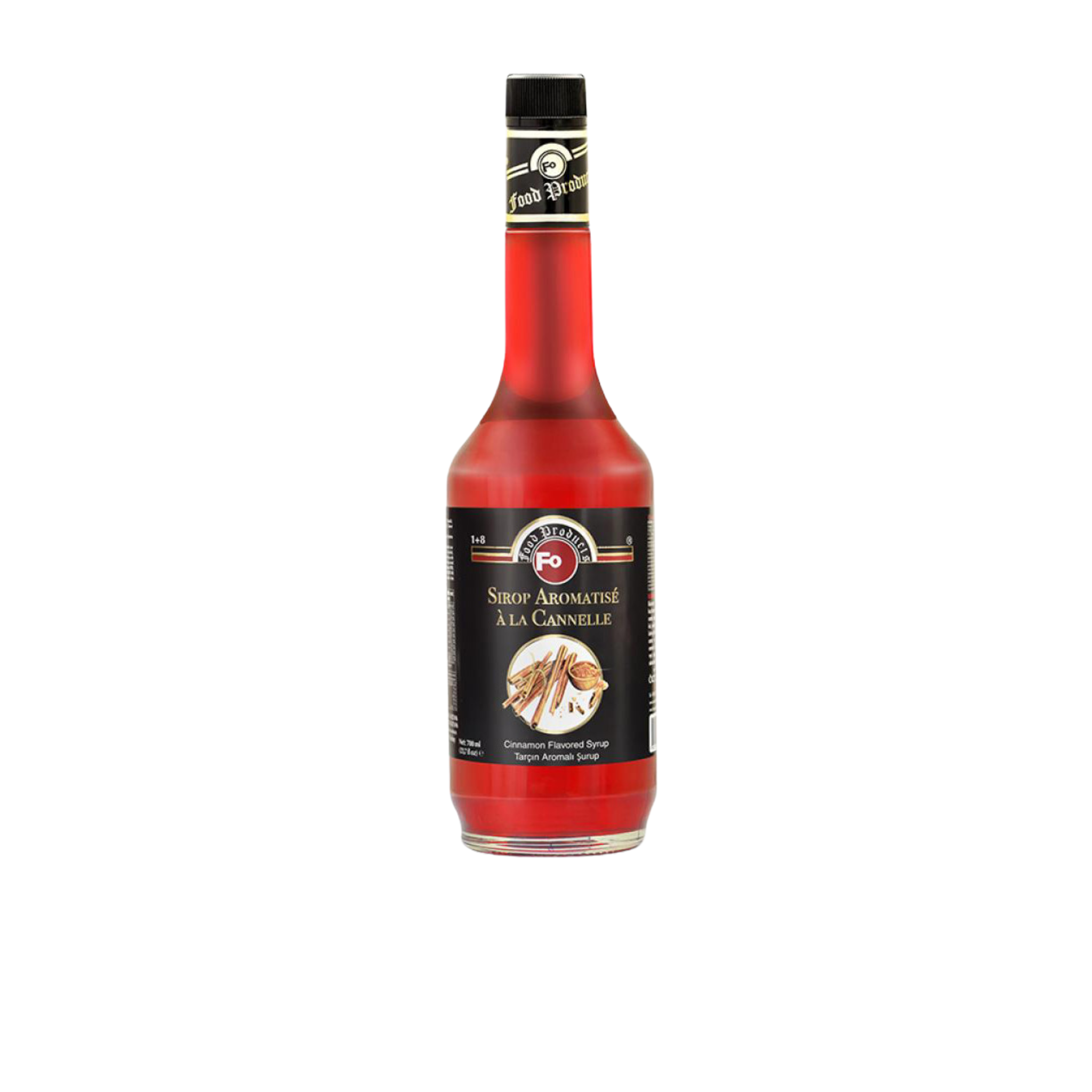 Fo Cinnamon Syrup – 700 ml bottle of warm and spicy cinnamon-flavoured syrup; perfect for enhancing coffees, chai lattes, desserts, and seasonal drinks in cafés, restaurants, and wholesale menus