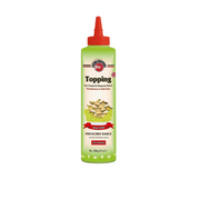 Fo 5% Pistachio Topping Sauce – 700 ml bottle of rich and creamy pistachio-flavoured sauce with 5% real pistachio; perfect for topping desserts, ice creams, waffles, and café-style drinks in wholesale food service