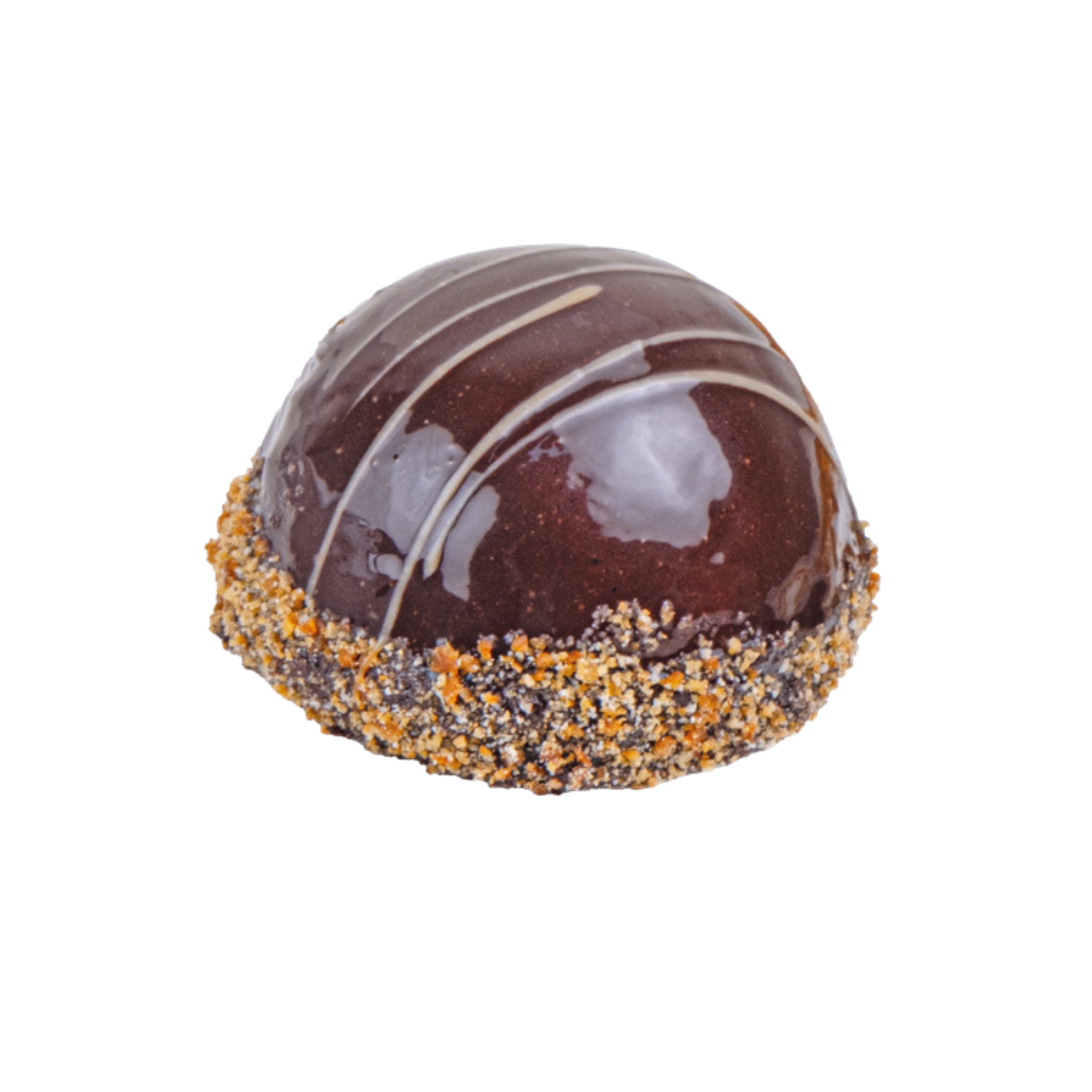 Chocolate Dome Cake – 9-slice elegant dessert with a glossy chocolate glaze and rich mousse filling, ideal for wholesale supply to cafés, bakeries, and restaurants