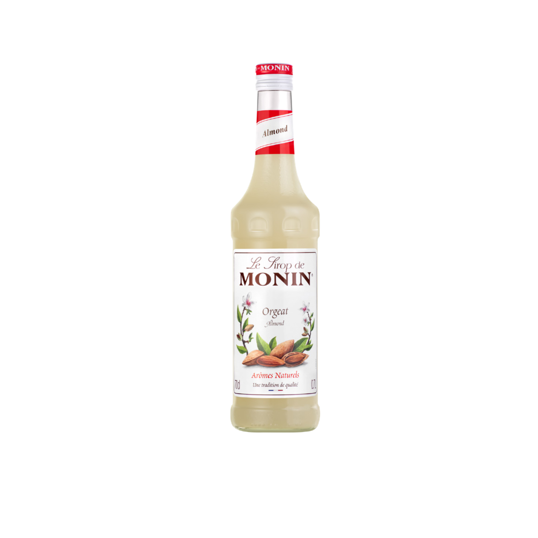 Monin Almond Syrup – 70 ml mini bottle of smooth, nutty almond-flavoured syrup; perfect for coffees, cocktails, desserts, and wholesale beverage service in cafés, bars, and retail settings