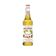 Monin Hazelnut Syrup – 70 ml mini bottle of rich and nutty hazelnut-flavoured syrup; ideal for enhancing coffees, lattes, desserts, and speciality drinks in cafés, bars, and wholesale beverage service