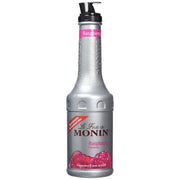 Monin Raspberry Purée – 1 L vibrant and fruity raspberry purée, ideal for crafting smoothies, cocktails, frappés, milkshakes, and dessert sauces; perfect for wholesale supply to cafés, juice bars, and restaurants