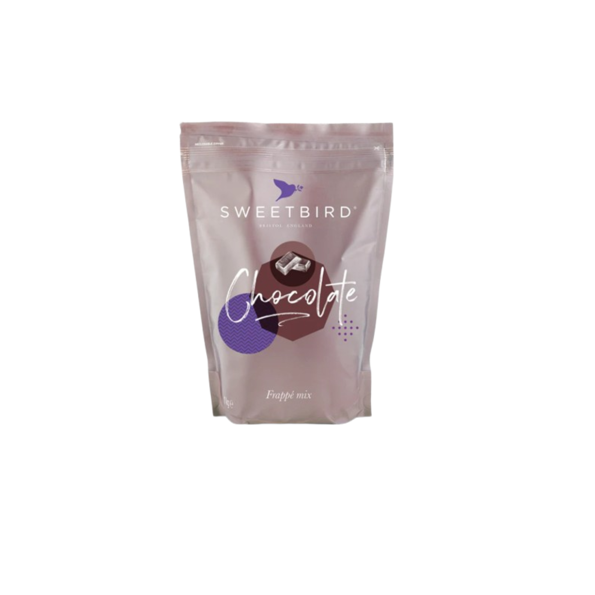 Sweetbird Chocolate Frappe – 1 kg rich and creamy frappé powder with indulgent chocolate flavour; ideal for blending iced drinks in cafés, coffee shops, and wholesale menus