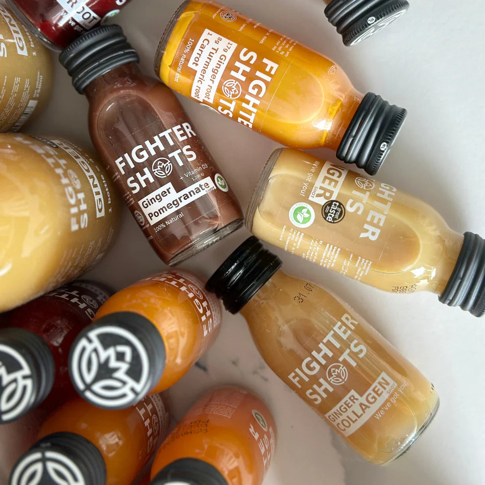 Fighter Shots Ginger + Marine Collagen 3,000mg