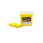 Nice Micro Yellow Towel – pack of 4 microfiber yellow towels designed for efficient cleaning and polishing; ideal for cafés, restaurants, catering services, and wholesale hospitality use