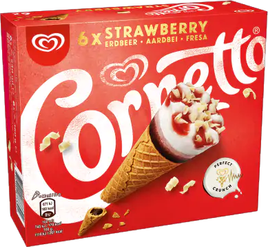 Cornetto Strawberry Multipack 6pk