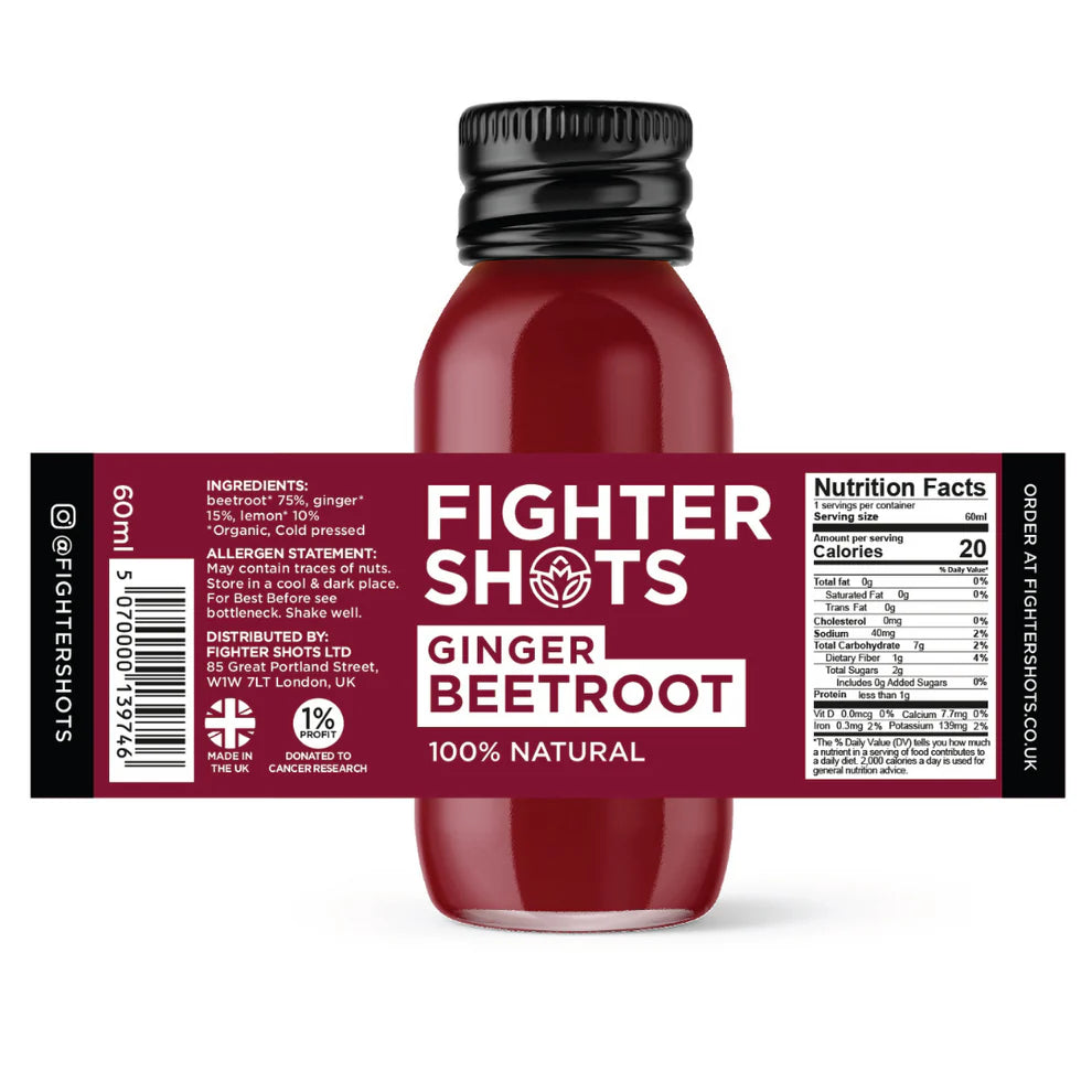 Fighter Shots 100% VEGAN Ginger + Beetroot