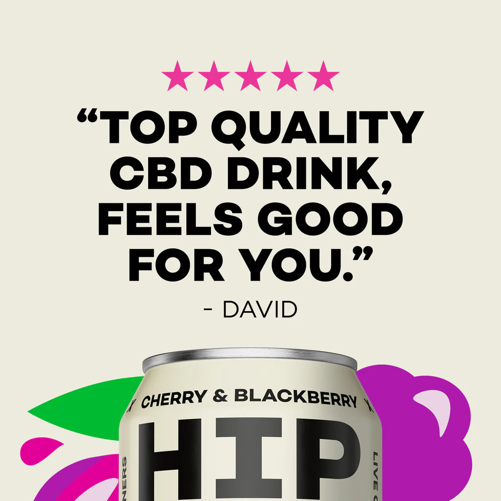 Hip Pop Cherry Blackberry  Cbd Kombucha