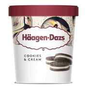 Haagen-Dazs Cookie and Cream Tub