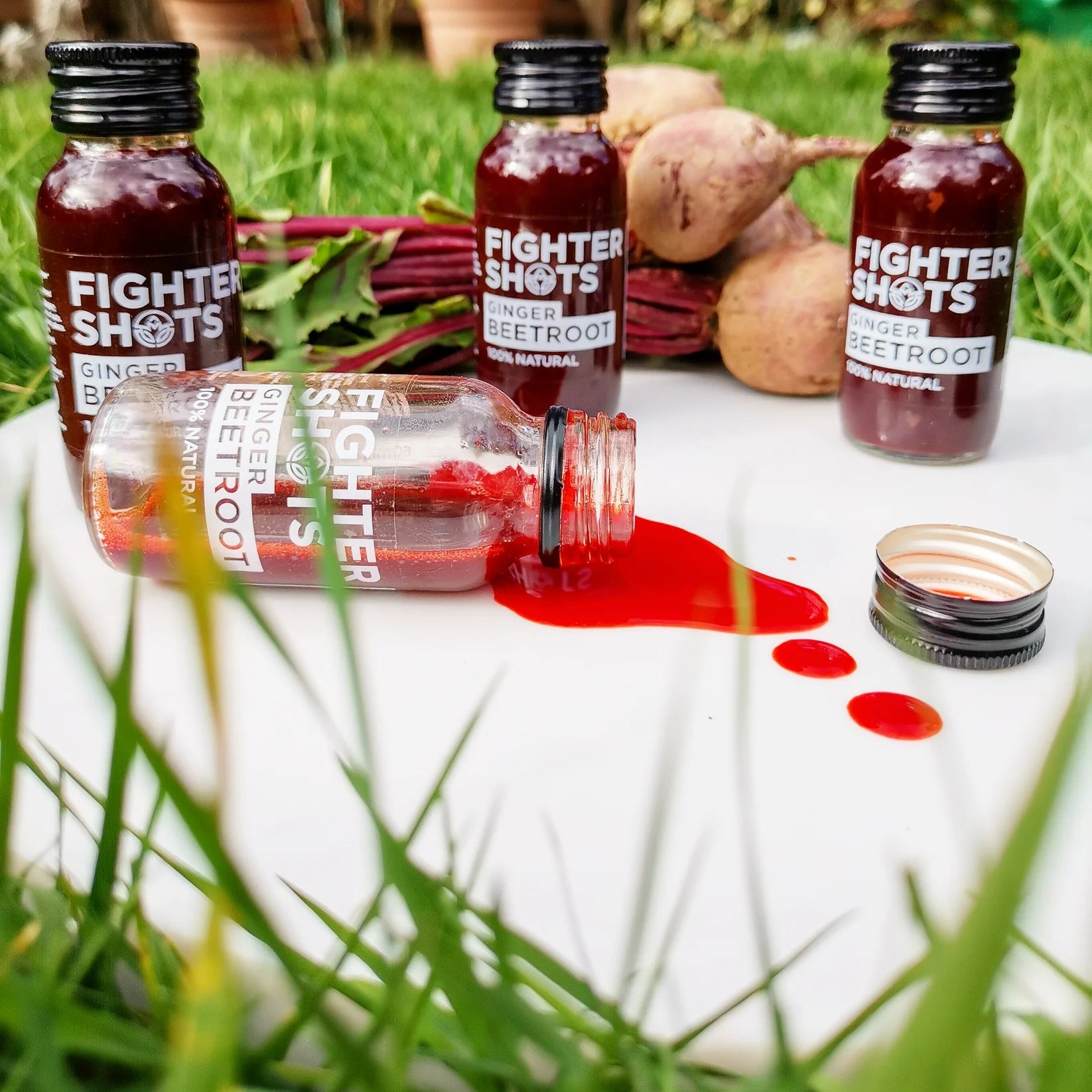 Fighter Shots 100% VEGAN Ginger + Beetroot