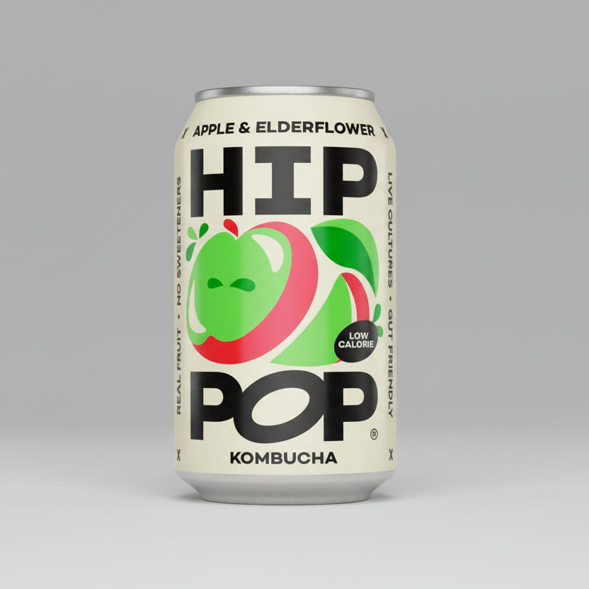 Hip Pop Apple Elderflower Kombucha