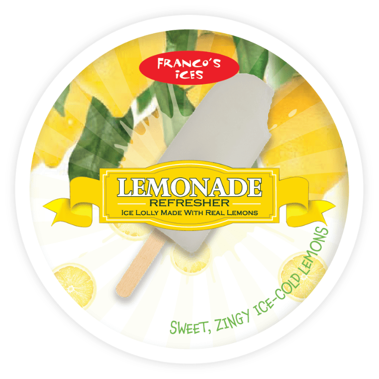 Franco’s Lemonade Refresher Ice Lolly