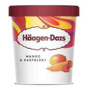 Haagen-Dazs Mango and Raspberry Tub
