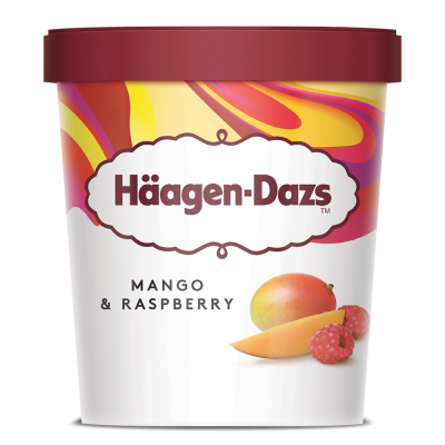 Haagen-Dazs Mango and Raspberry Tub