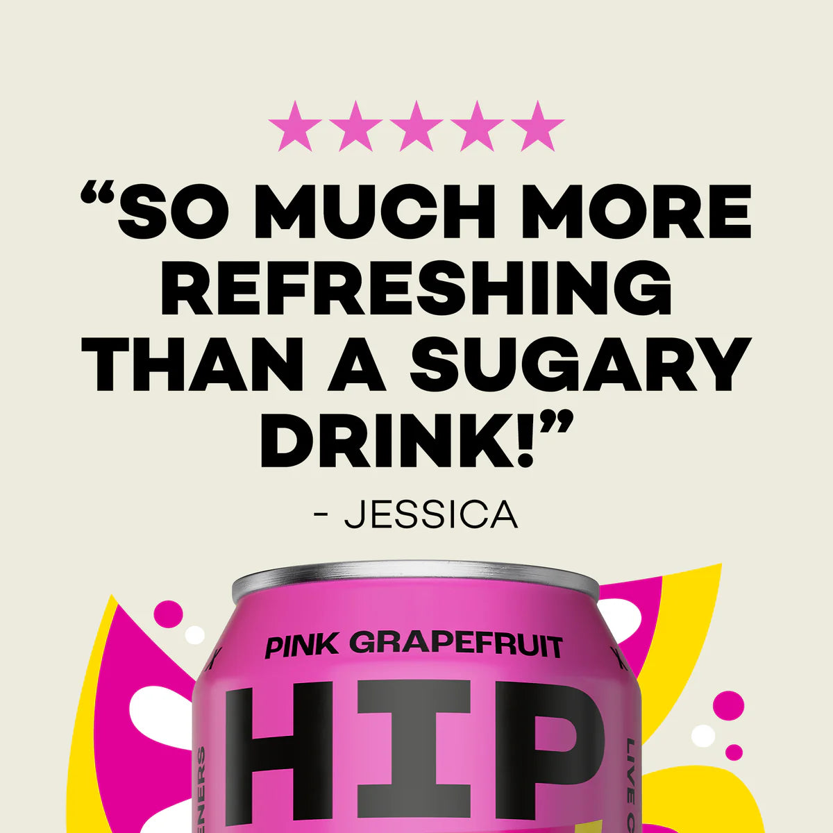 Hip Pop Pink Grapefruit Soda