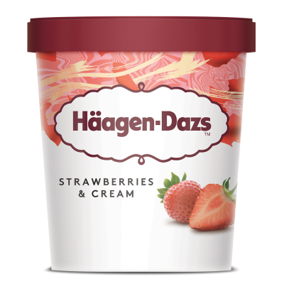 Haagen-Dazs Strawberry and Cream Tub