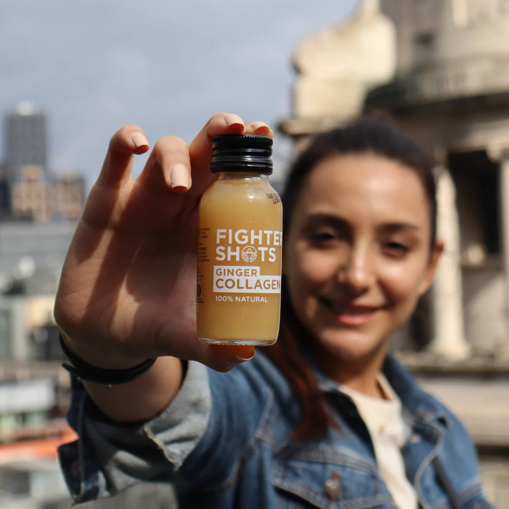 Fighter Shots Ginger + Marine Collagen 3,000mg