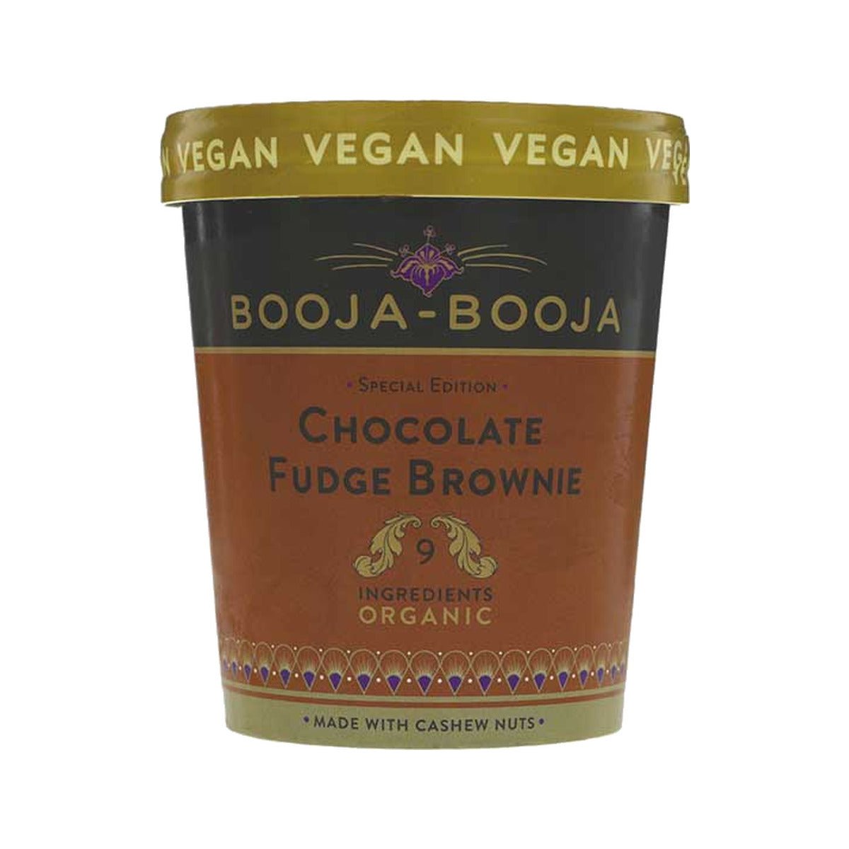 Booja Booja Chocolate Brownie Ice Cream | 6 x 465ml - NICE WHOLESALE