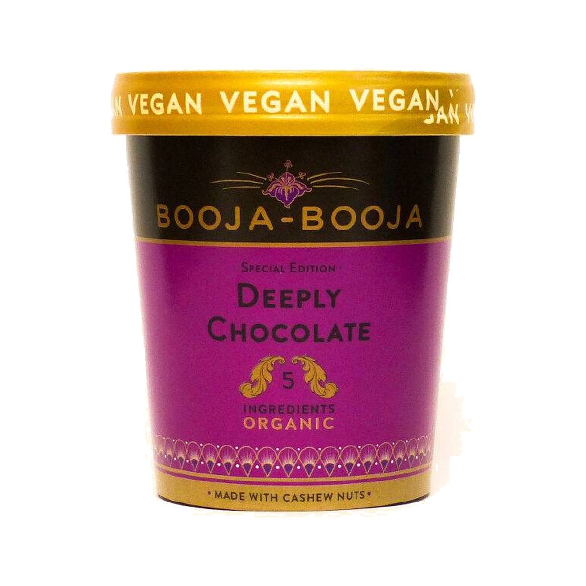 Booja Booja Deeply Chocolate Ice Cream | 6 x 465ml - NICE WHOLESALE