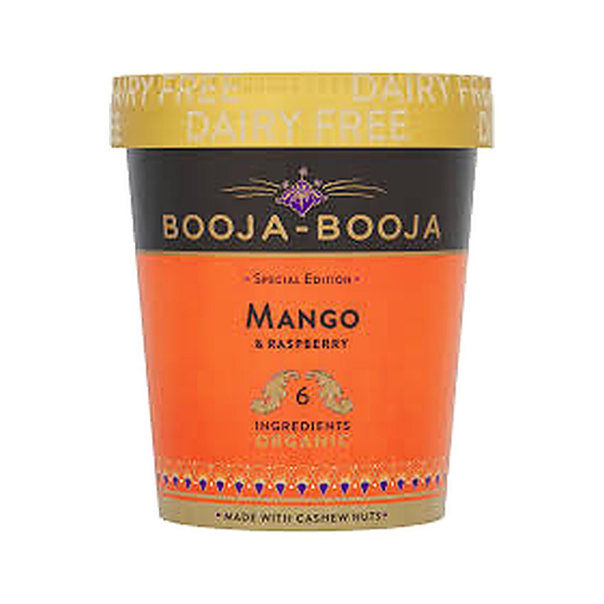 Booja Booja Mango Raspberry Ice Cream | 6 x 465ml - NICE WHOLESALE