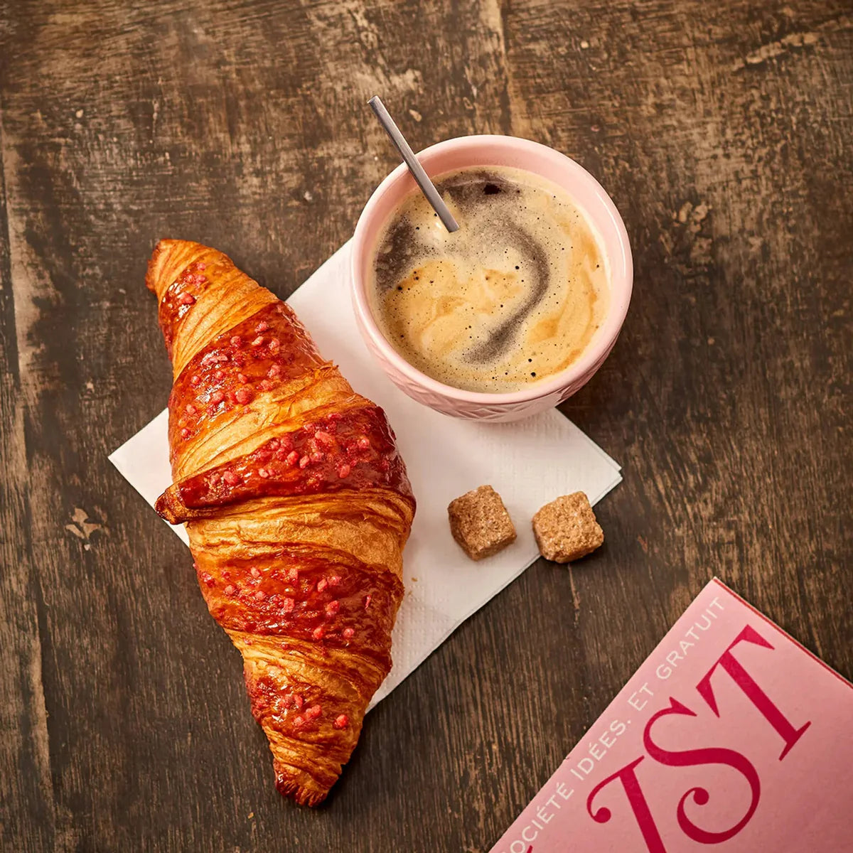 BRIDOR Vegan Raspberry Filled Croissant 44x90G