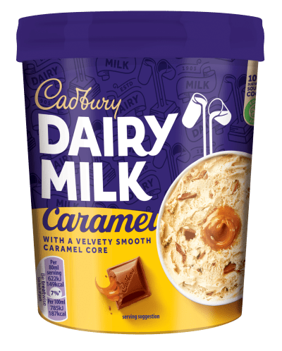 Cadbury’s Dairy Milk Caramel Ice Cream Tub - NICE WHOLESALE