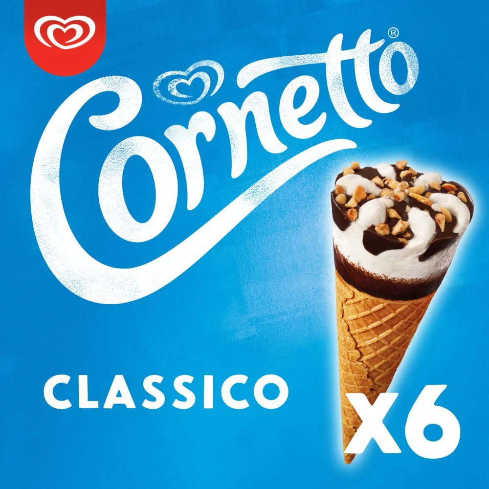 Cornetto Classico Multipack 6pk - NICE WHOLESALE