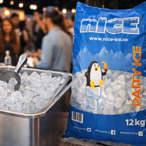 Cube Ice Jumbo Bag 12 kg - NICE WHOLESALE