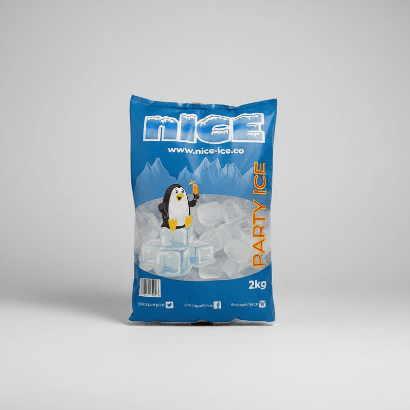 Cube Ice Retail Bag 2kg x 6 - Cafe Supply