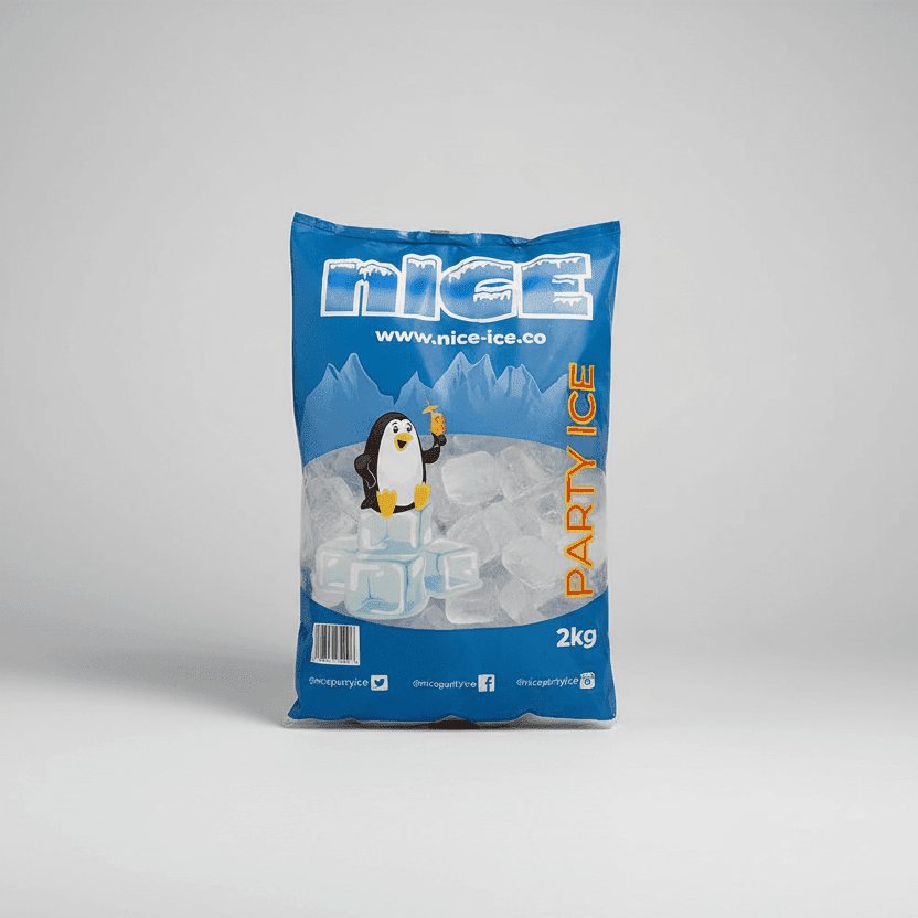 Cube Ice Retail Bag 2kg x 6 - NICE WHOLESALE