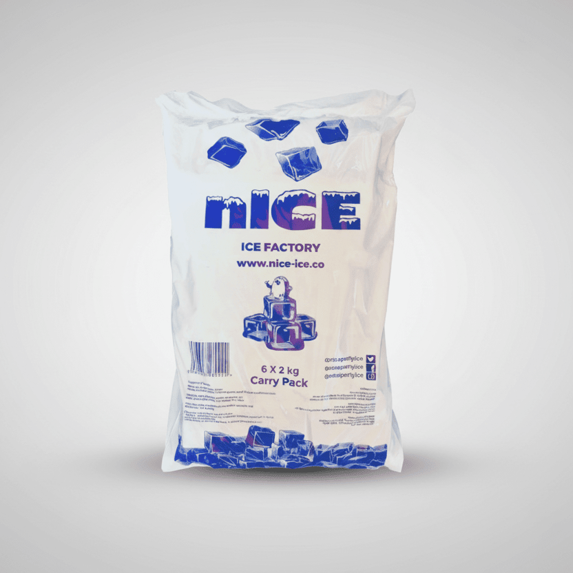 Cube Ice Retail Bag 2kg x 6 - Cafe Supply