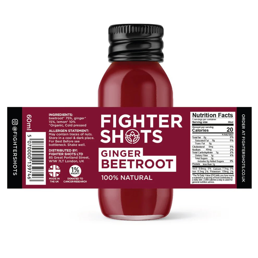 Fighter Shots 100% VEGAN Ginger + Beetroot - NICE WHOLESALE