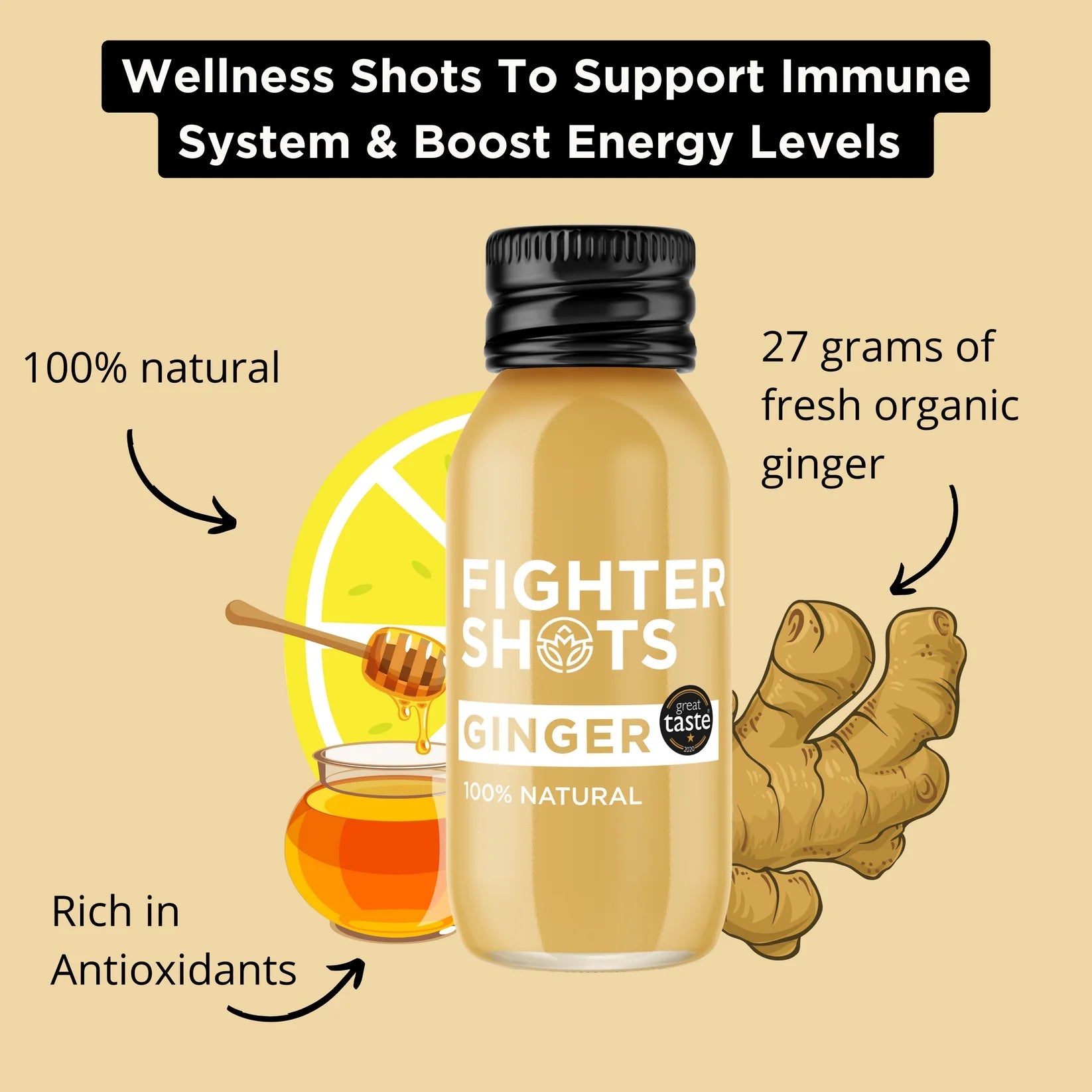 Fighter Shots Ginger - NICE WHOLESALE