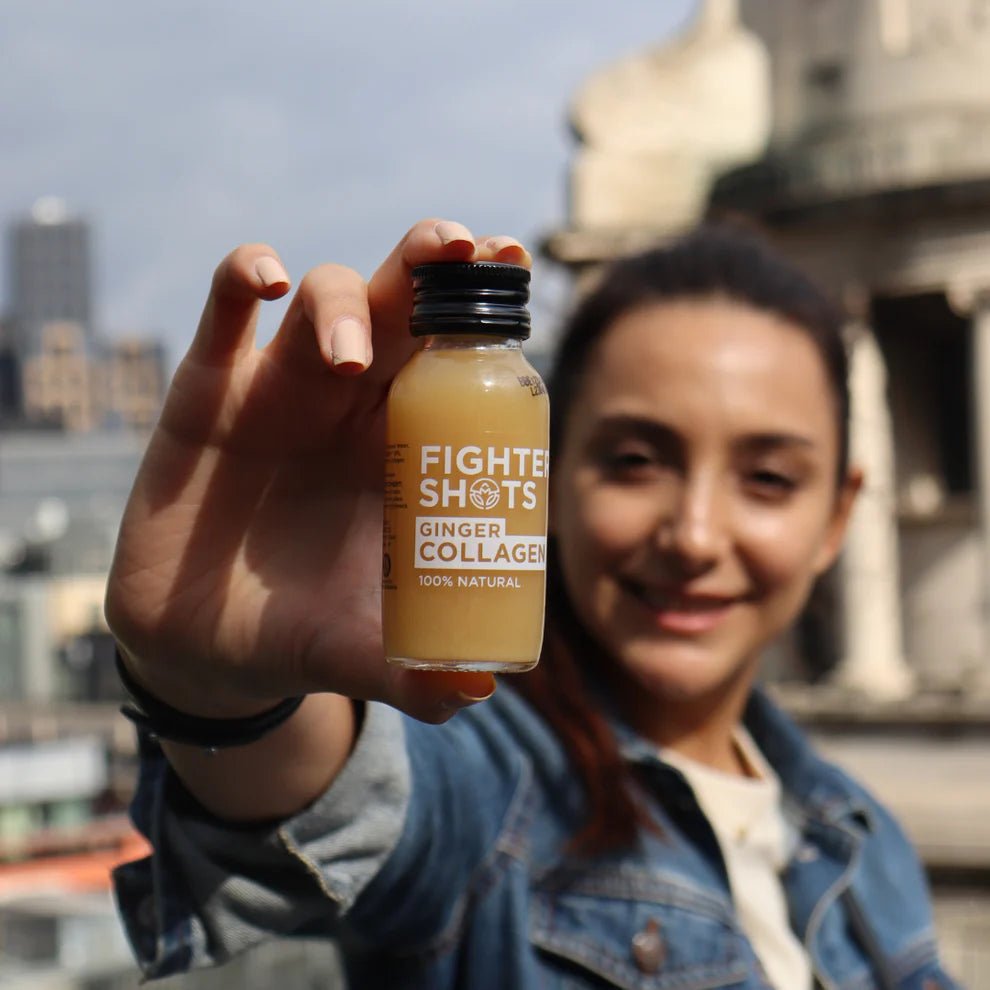 Fighter Shots Ginger + Marine Collagen 3,000mg - NICE WHOLESALE