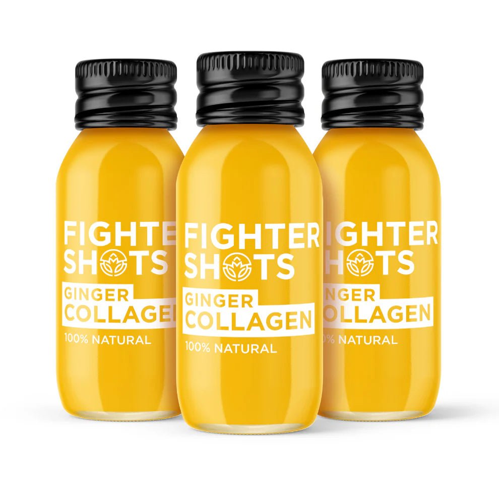 Fighter Shots Ginger + Marine Collagen 3,000mg - NICE WHOLESALE
