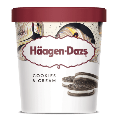Haagen-Dazs Cookie and Cream Tub - NICE WHOLESALE