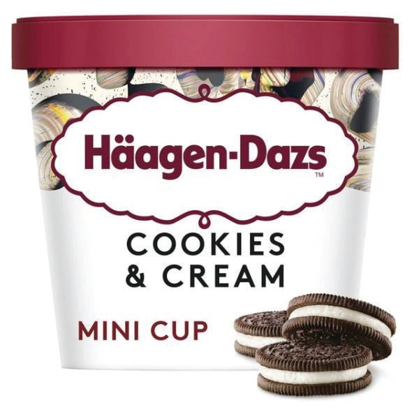 Haagen-Dazs Mini Cookies and Cream Cup - NICE WHOLESALE