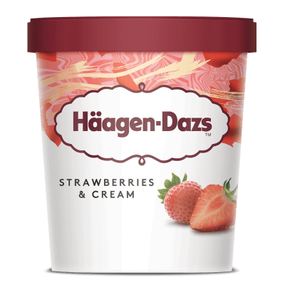 Haagen-Dazs Strawberry and Cream Tub - NICE WHOLESALE