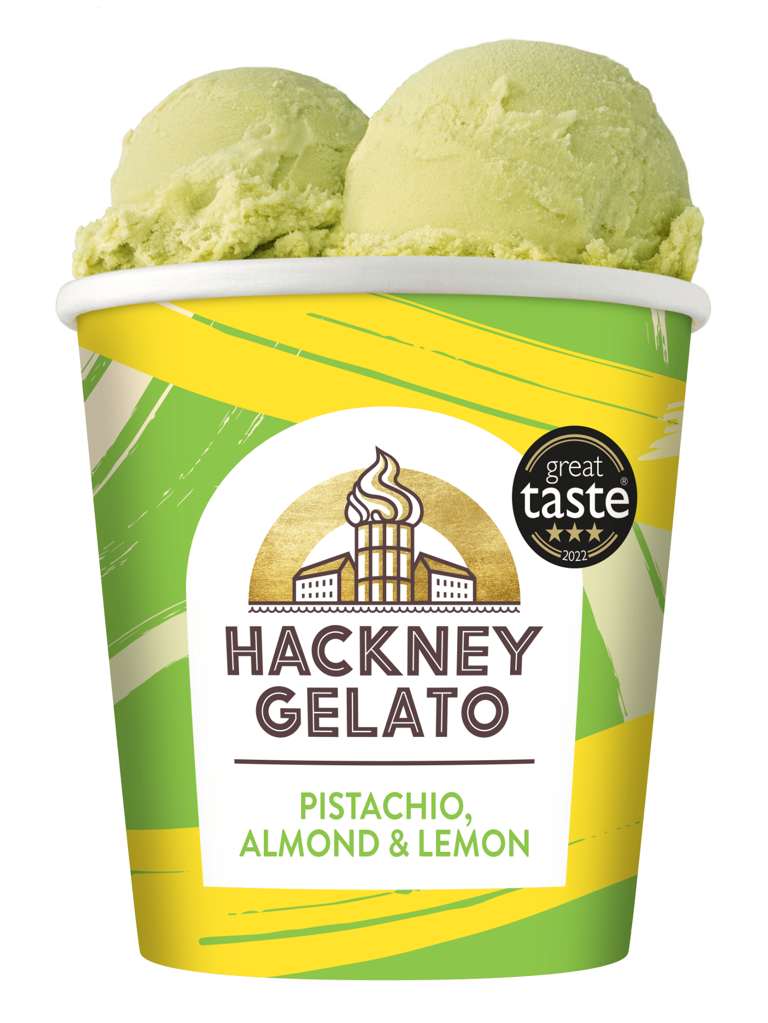Hackney Gelato Pistachio Almond and Lemon Ice Cream - NICE WHOLESALE