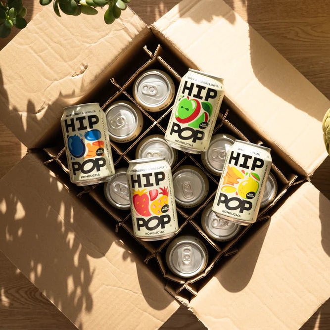 Hip Pop Apple Elderflower Kombucha - NICE WHOLESALE