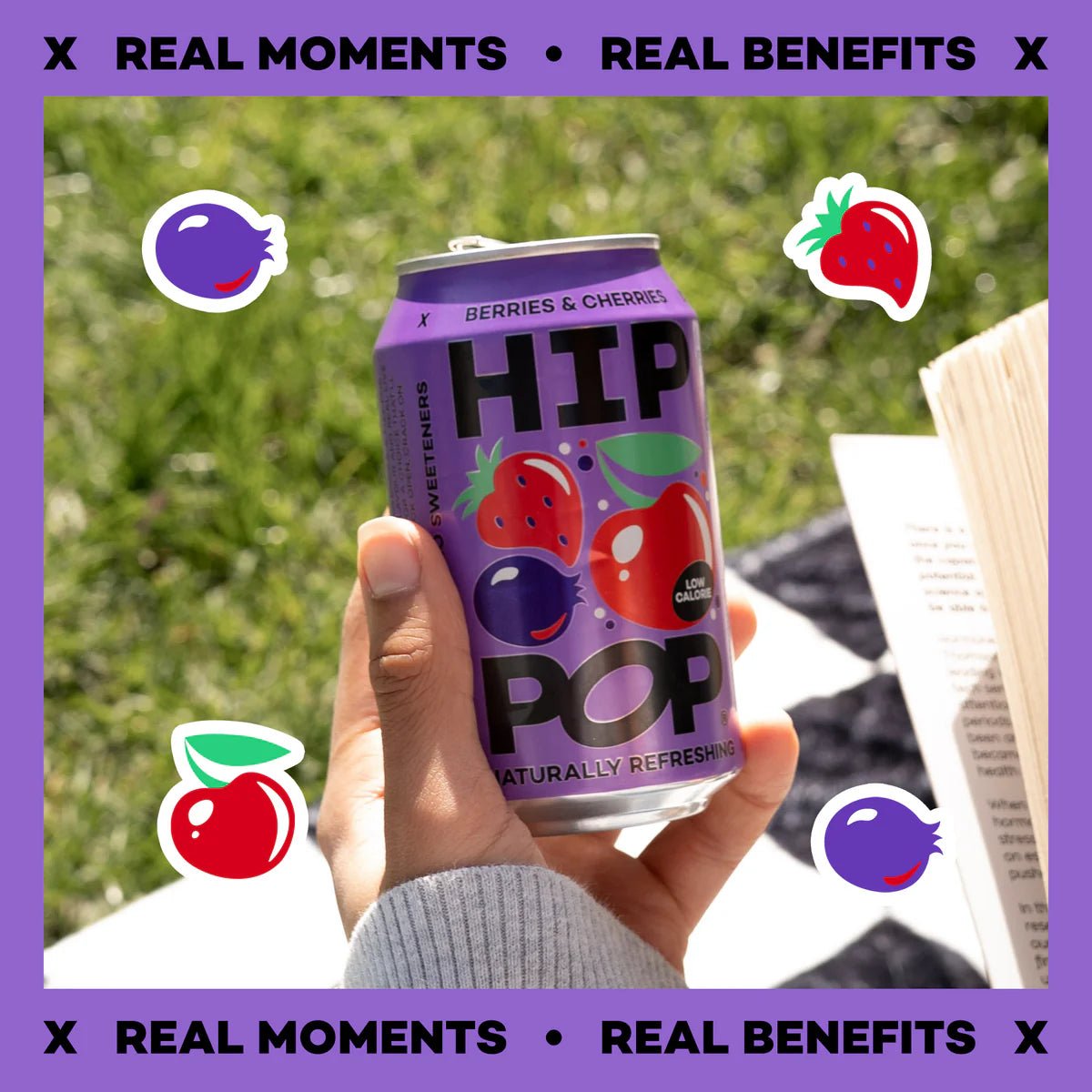 Hip Pop Berries & Cherries Soda - NICE WHOLESALE